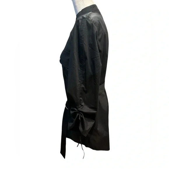 Tory Burch black belted jacket size 4 - Picture 8 of 16